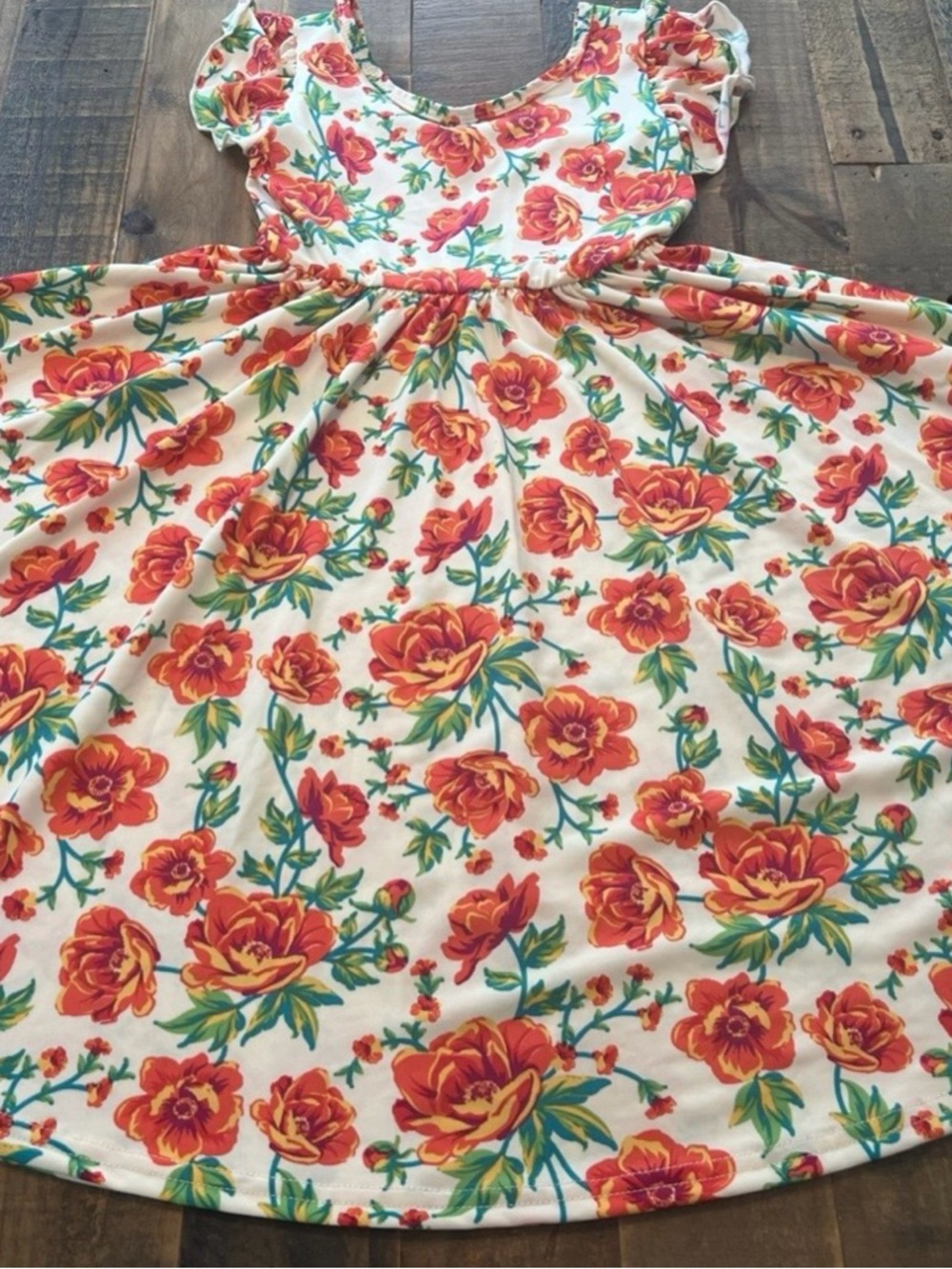 Dot Dot Smile size 8/10 girls floral Empire twirl dress new